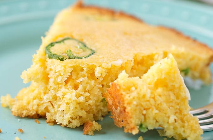 Cast Iron Jalapeno Cheddar Cornbread for Soup Season